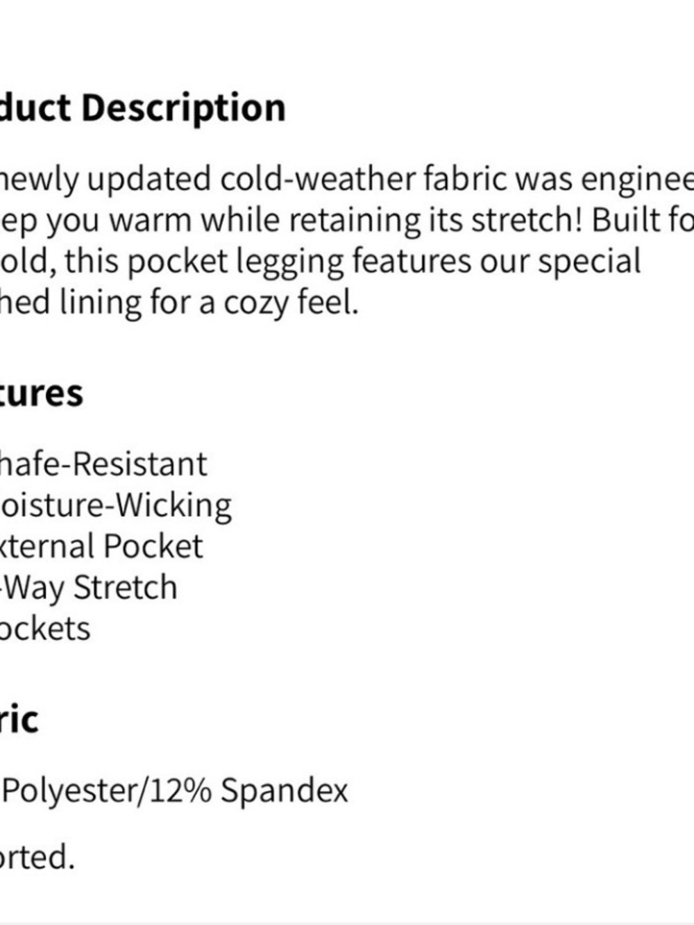 Fabletics Cold Weather High Waisted New With Tags Size Medium Stormcloud - Picture 7 of 12